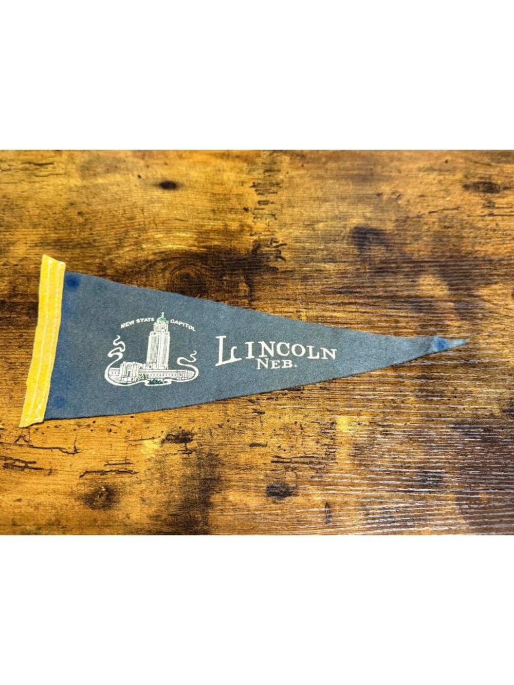 Vintage Lincoln, Nebraska pennant